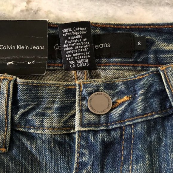 NWT 100% Cotton Calvin Klein Flare Jeans - Picture 7 of 9